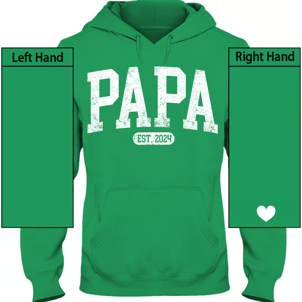 Personalized Papa Shirt With Est Year