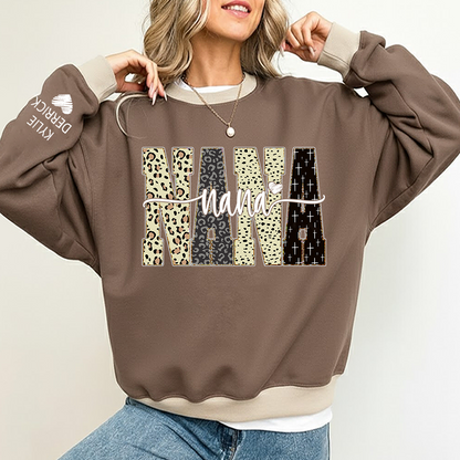 Bible Style Design, Custom Gift For Nana And Grandkids  Sweatshirt MIX