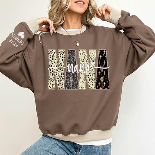 Bible Style Design, Custom Gift For Nana And Grandkids  Sweatshirt MIX