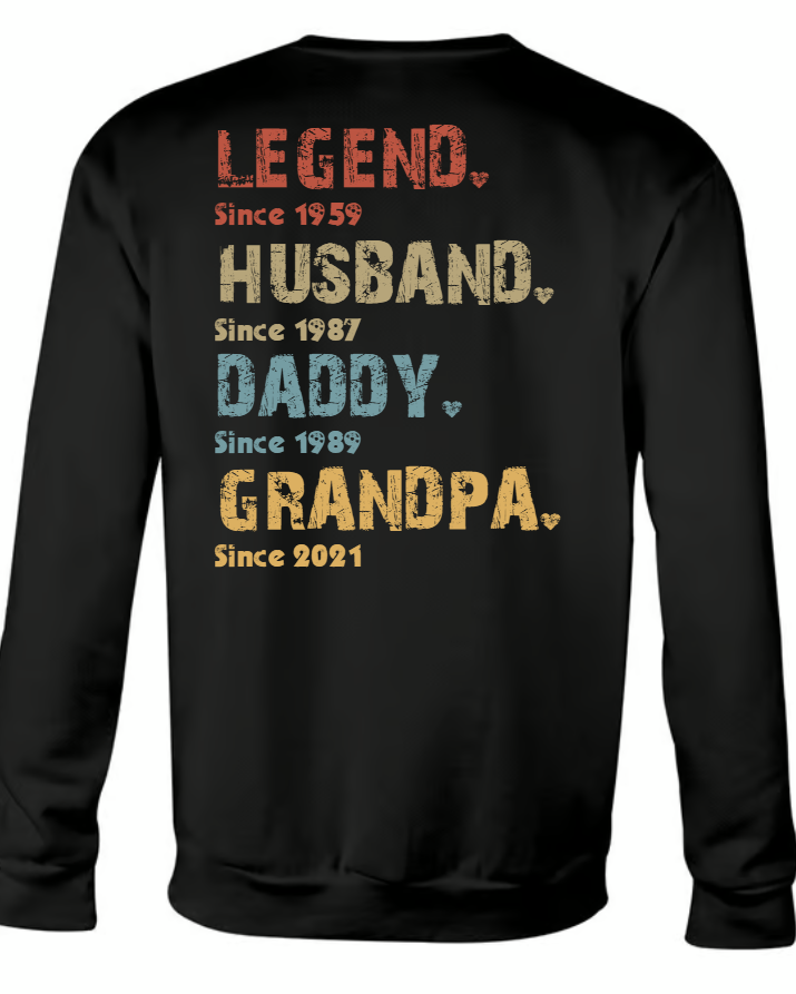 Legend Husband Dad Grandpa, Father's Day Gifts, Birthday Gifts