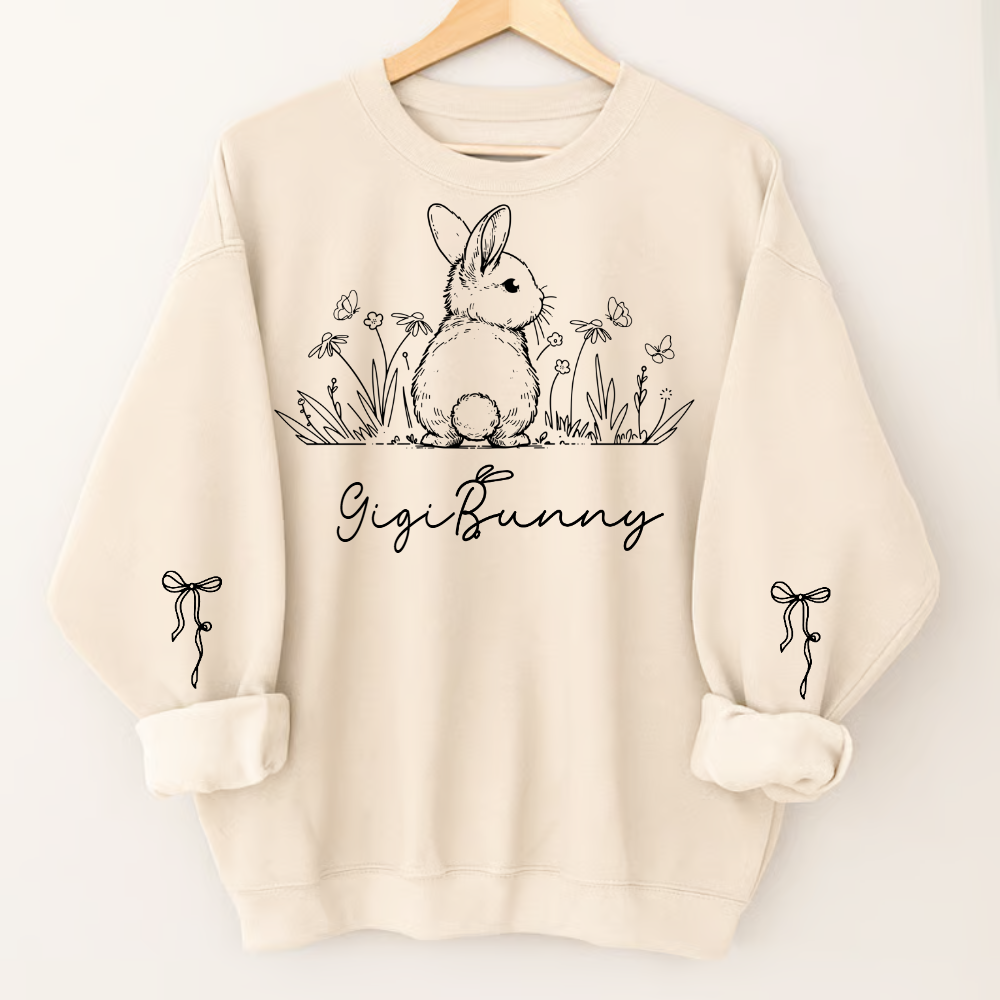 Gigi Bunny Personazed Gigi Nana Grandma and Grandkids Easter Days Gift
