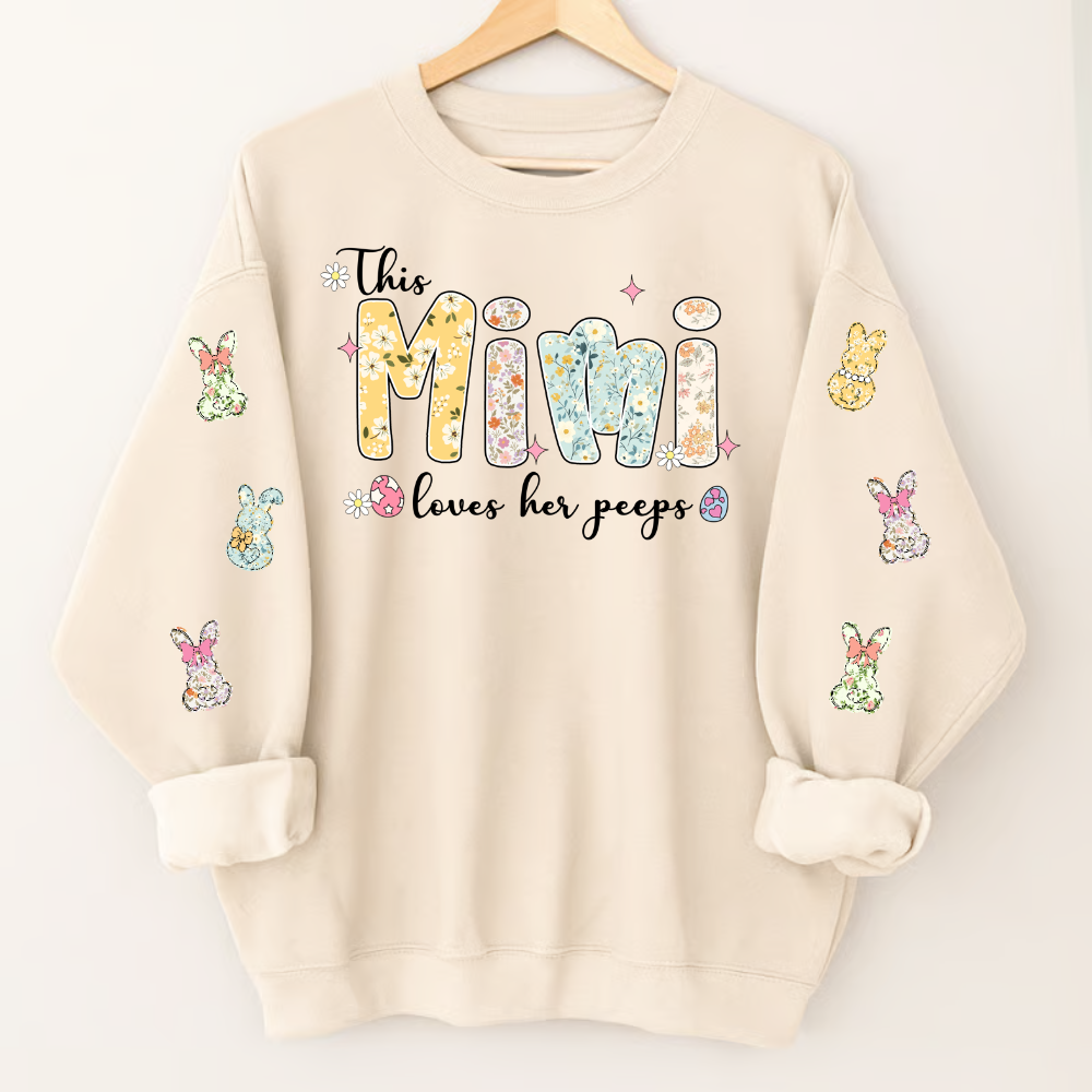 This Mimi Loves Her Peeps Personalized Mimi Gigi Grandma and Grandkids