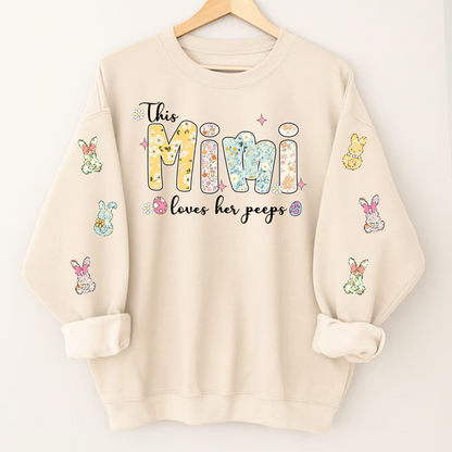 This Mimi Loves Her Peeps Personalized Mimi Gigi Grandma and Grandkids