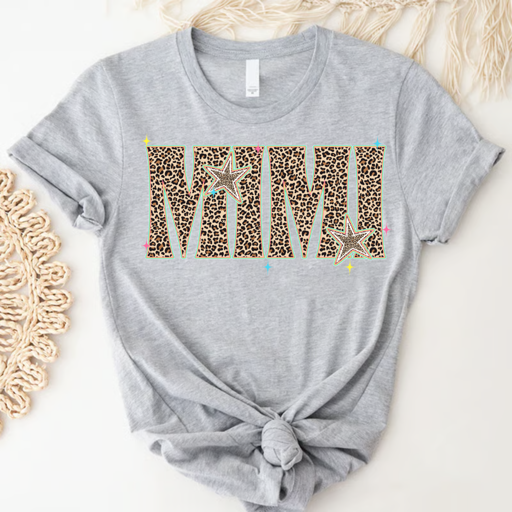 Comfort Colors® T-shirt Leopard Salty Mimi, Trendy Summer Mimi and Grandkids