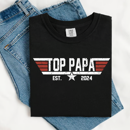 Comfort Colors®Top Dad Shirt, Father's Day Gift, For Grandpa And Children