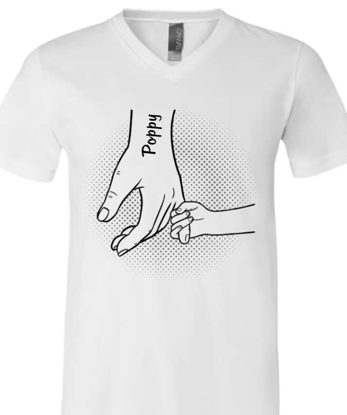 Hand in Hand, I Will Always Protect You All - Family Personalized Custom Unisex Shirt - Father's Day Gifts For Dad, Grandpa