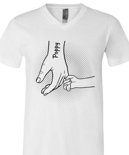 Hand in Hand, I Will Always Protect You All - Family Personalized Custom Unisex Shirt - Father's Day Gifts For Dad, Grandpa
