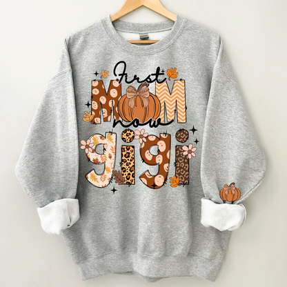 Autumn Pumpkin Mom Nana And Grandkids Custom