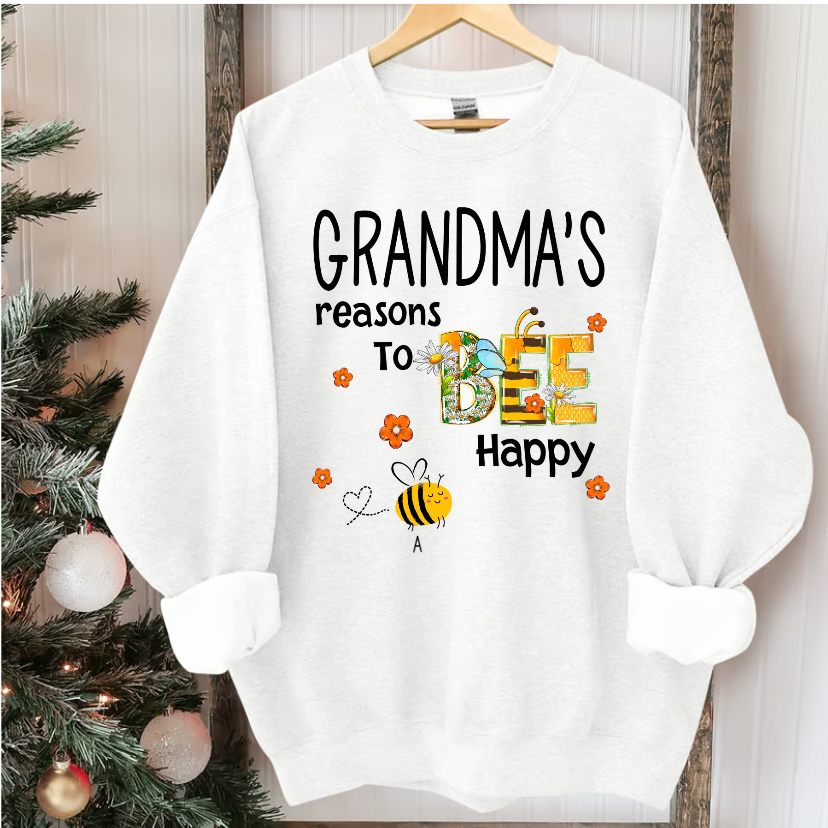 Personalized Grandma And Grandkids Daisy Honey Bee