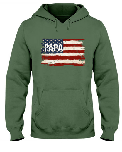Personalized Papa Holiday Flag with Grandkids – Unique Christmas Gift for Papa, Custom Family Name Flag