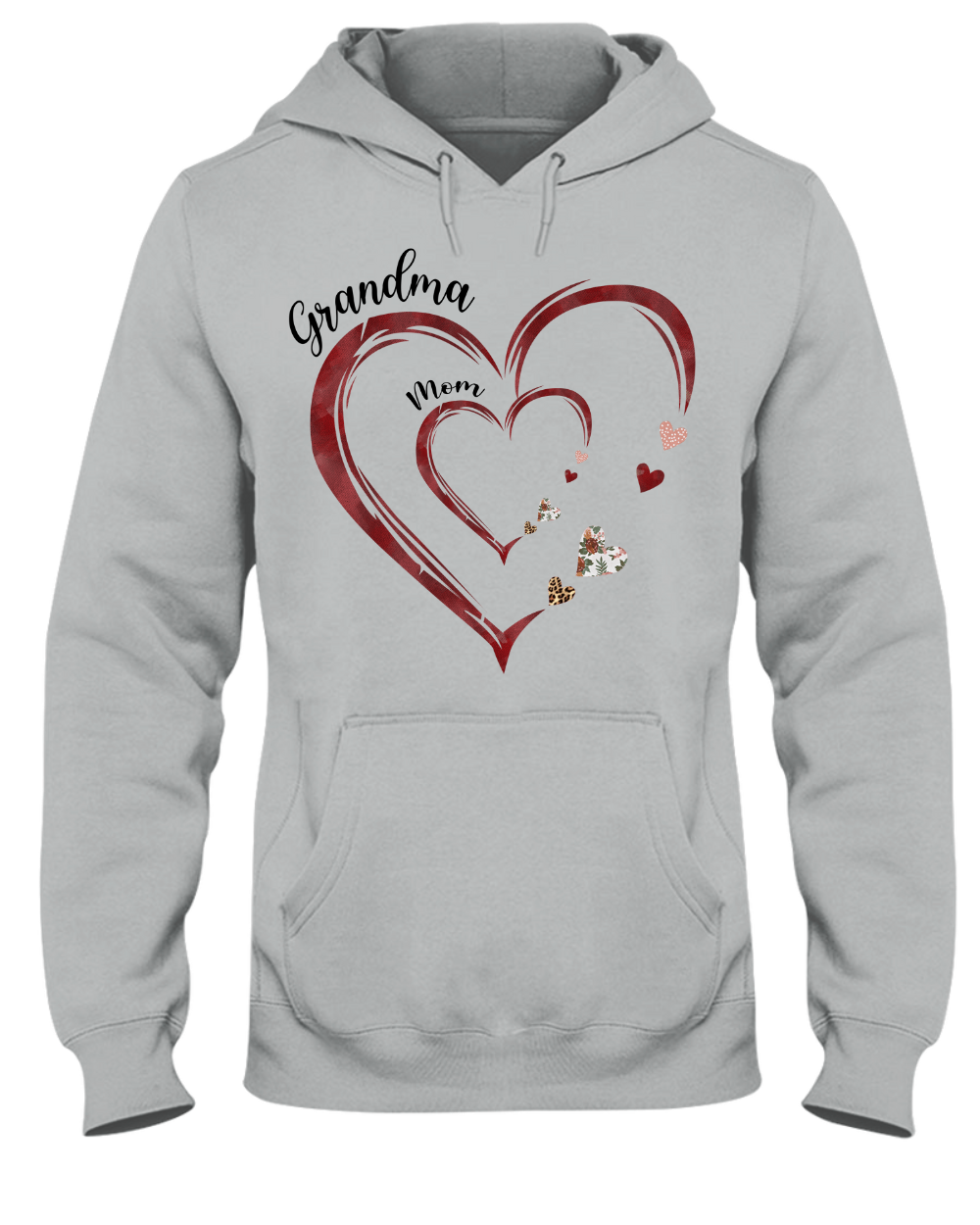 Personalized Mom And Grandma Heart Sweatshirt – Custom Grandma, Mimi, Gigi Sweatshirt with Kids’ Names, Perfect Gift for Mothers & Grandmas
