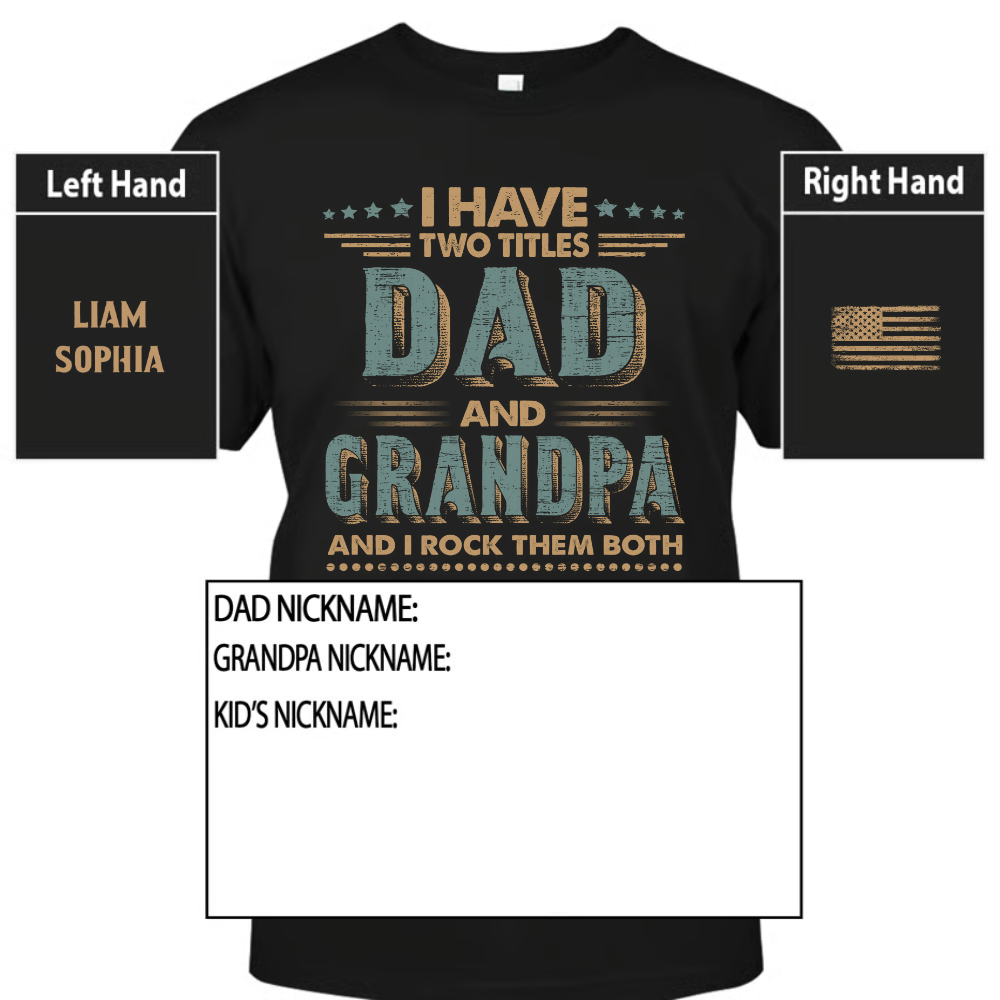 I Have Two Titles Dad And Grandpa And I Rock Them Both