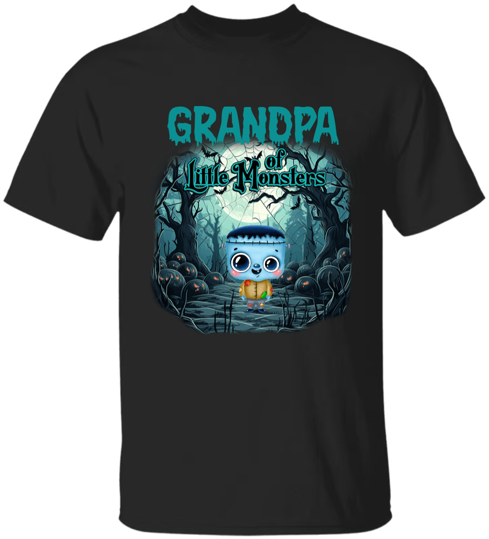 Customized Little of Monsters Grandpa Halloween T- Shirt