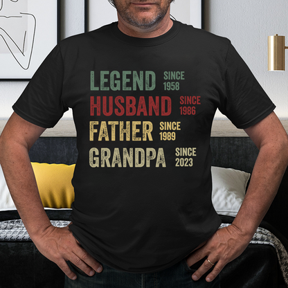 Father's Day Gift, Legend Husband Father Papa Since Year CTH01