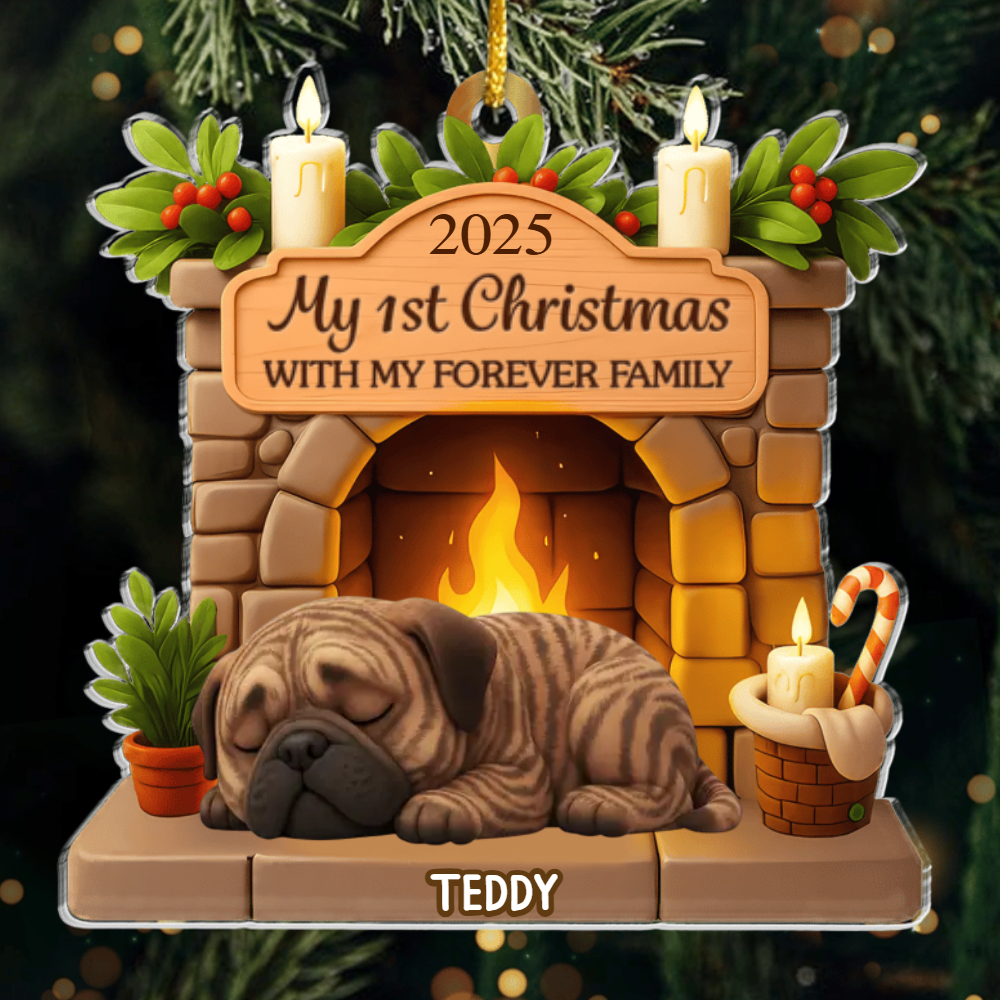 Custom Bullmastiff Acrylic Ornament, Custom Pet Design, Unique Christmas Gift for Dog Moms, Dads & Animal Lovers Ornament