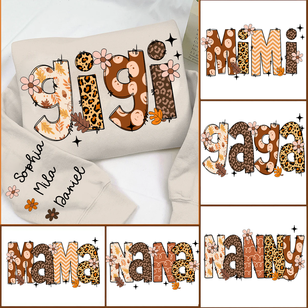 Gigi and Grandkids Autumn Gift