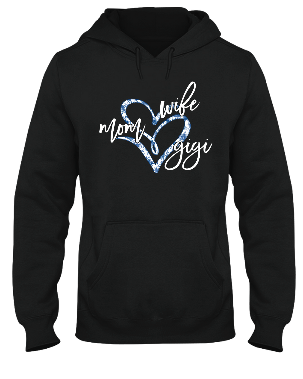 Wife Mom Gigi Est Year Blue Flower CTH01