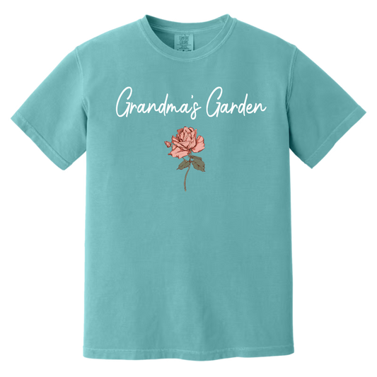 Grandma’s Garden T-Shirt – Personalized Flower Shirt with Grandkids' Names