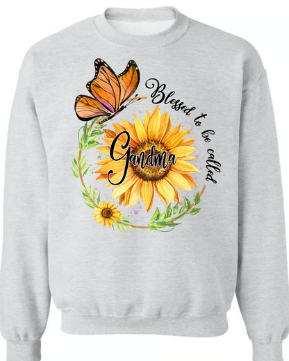 Blessed To Be Called Grandma Sunflower Butterfly