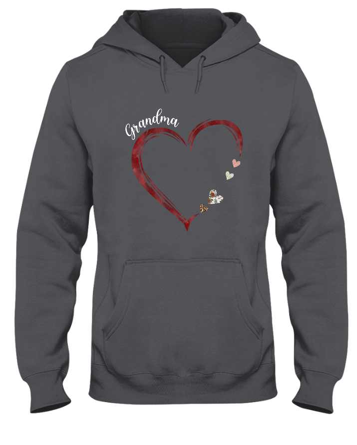 Grandma and Grandkids Hearts Personalized