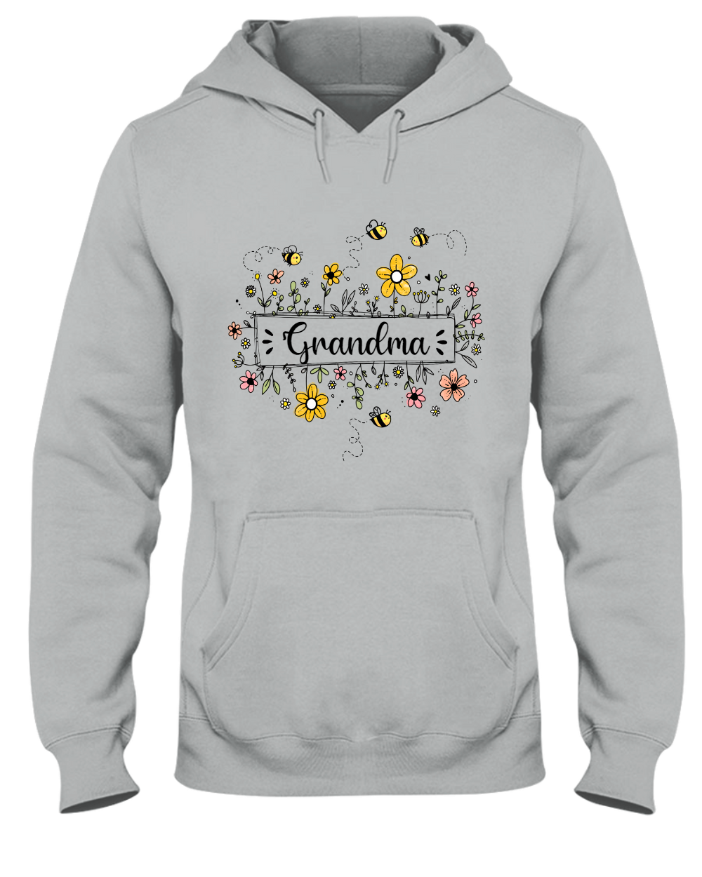 Personalized Grandma Flower Bee And Grandkids Custom Names