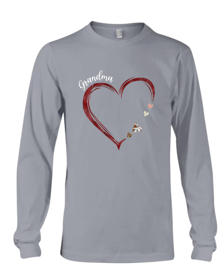 Grandma and Grandkids Hearts Personalized