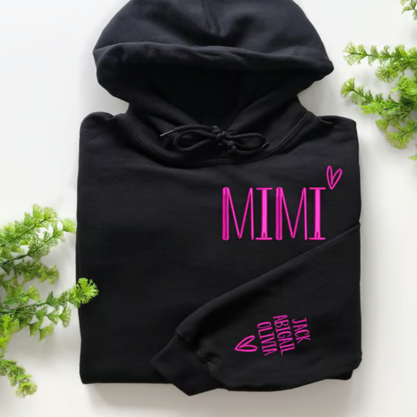 Custom Embroidered Mimi Heart Valentine 2024