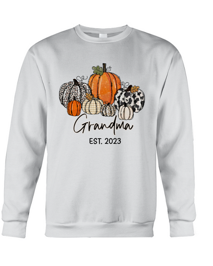 Pumpkin Grandma Est Year And Kids CTH01