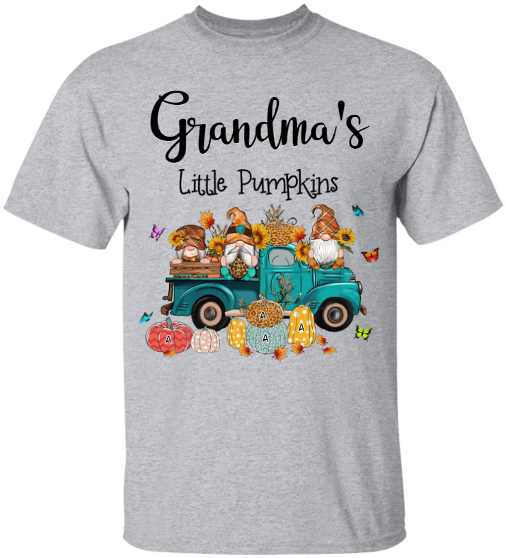 Grandma And Kids Little Pumpkin T-Shirt