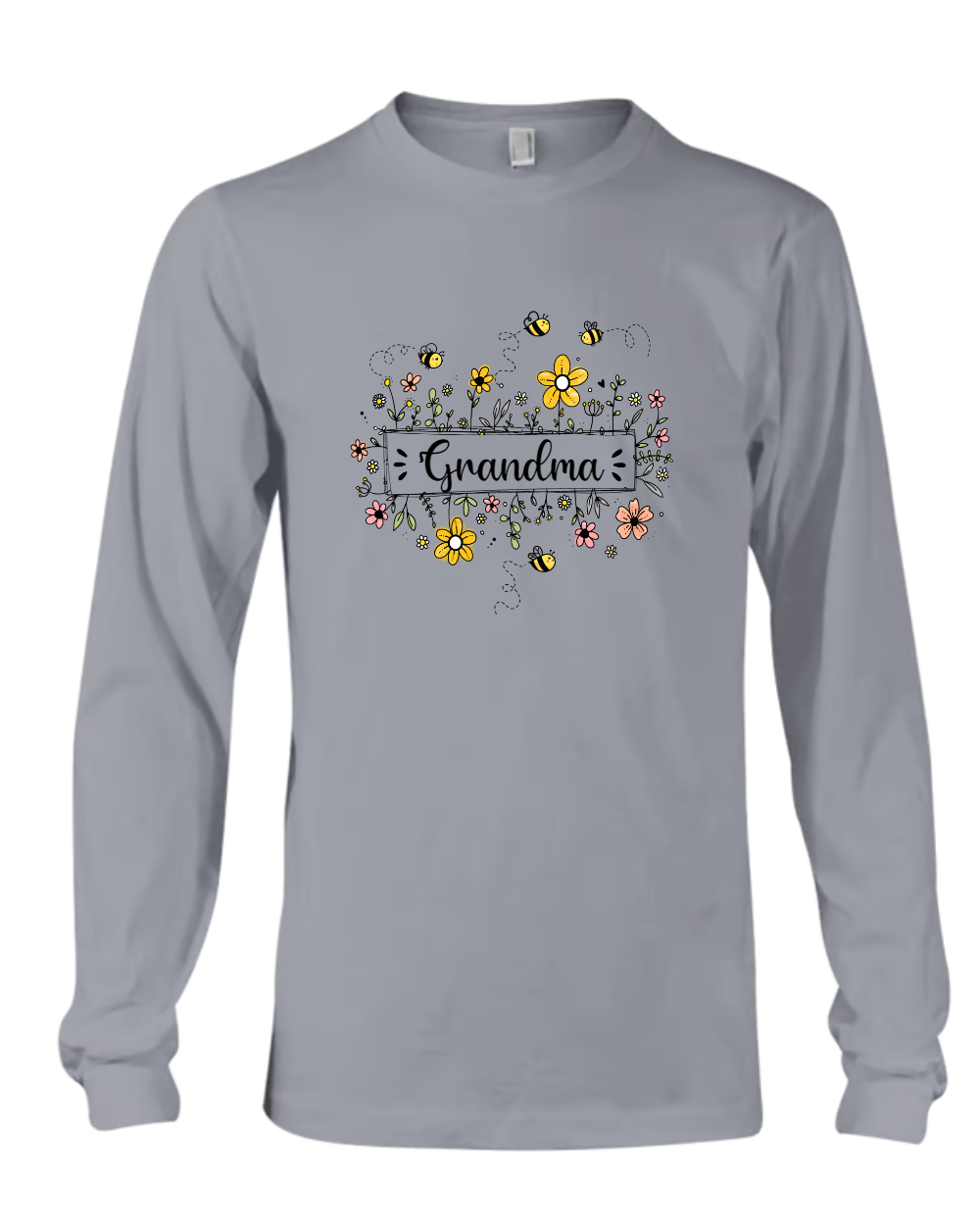 Personalized Grandma Flower Bee And Grandkids Custom Names