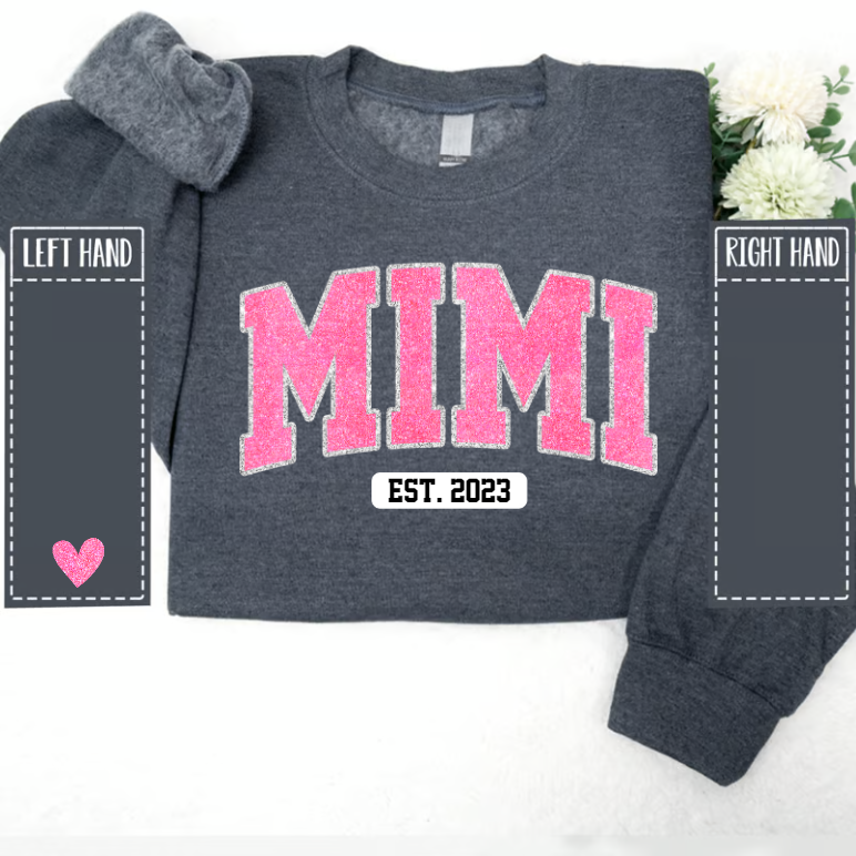 Mimi Pink Glitter Sweatshirt Sweatshirt