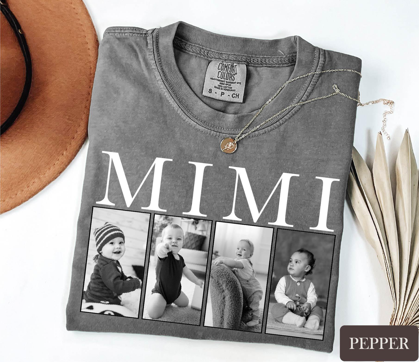 Custom Mimi Comfort Colors Shirt, Personalized Gift For Grandma, Mothers Day