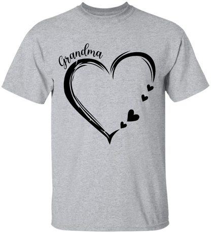 Personalized Grandma Heart Sweatshirt, Grandma Gift, Custom Grandkids Name Sweatshirt