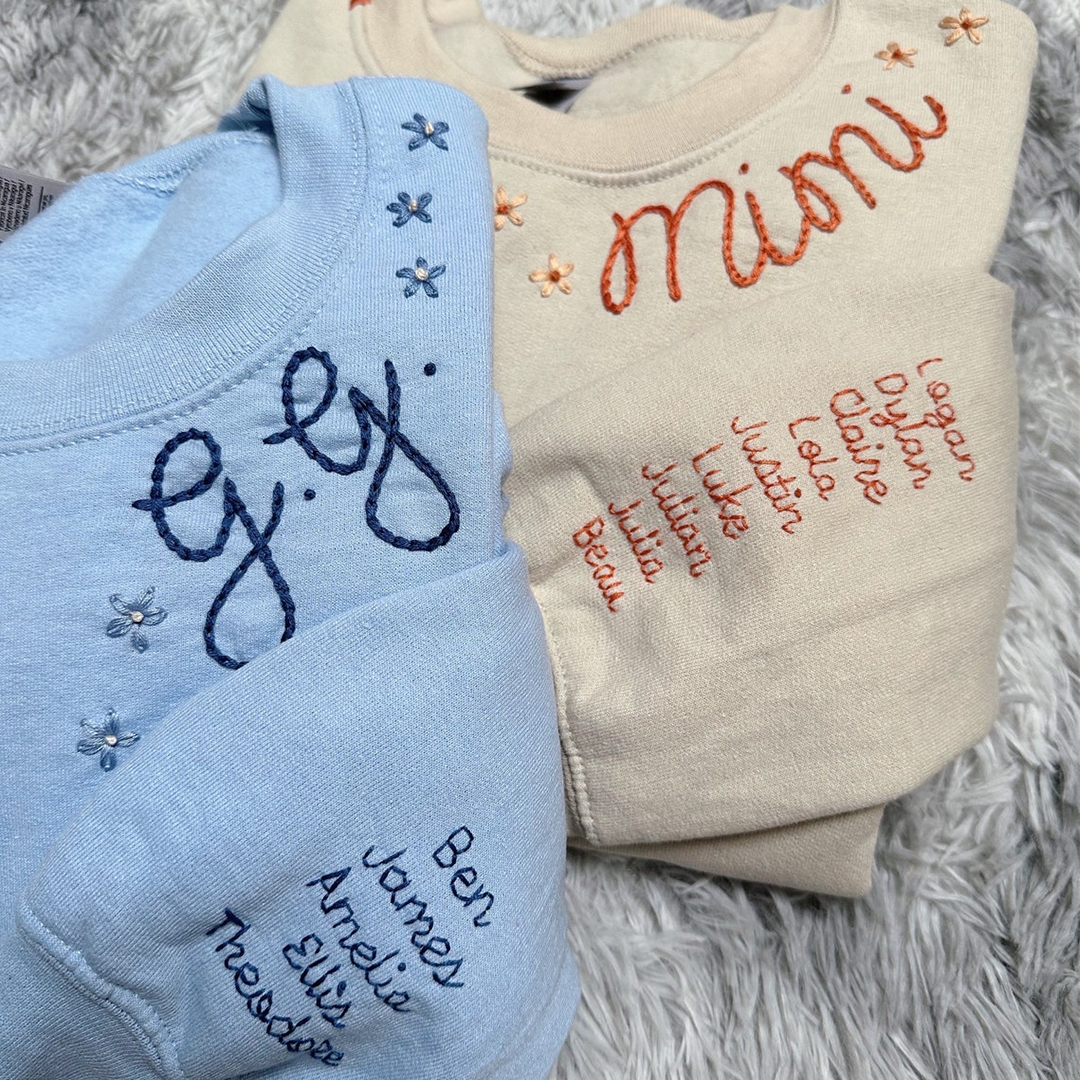 Custom Hand Embroidered Stitched CTH01 Sweatshirt