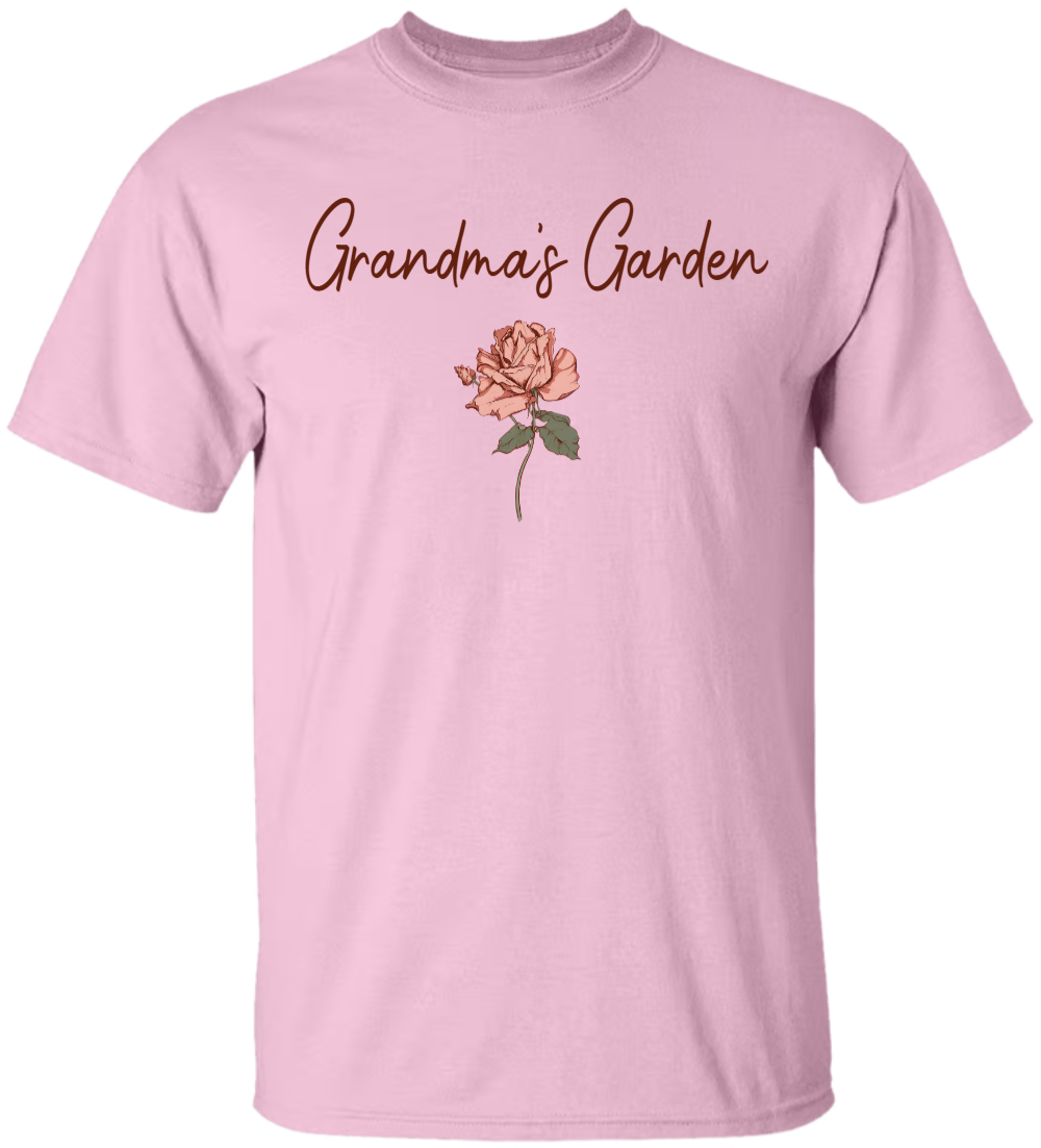 Floral Family Shirt – Custom Grandkids' Names & Birth Flowers