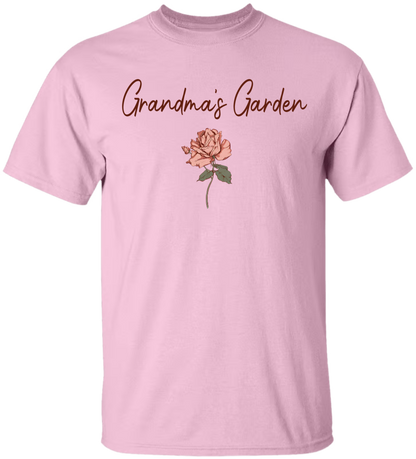 Floral Family Shirt – Custom Grandkids' Names & Birth Flowers