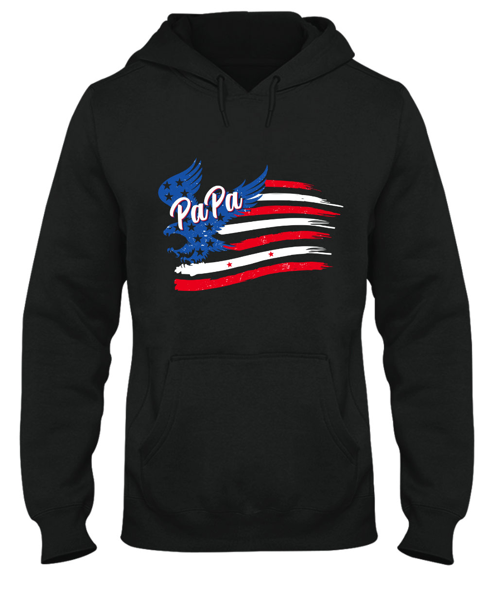 Personalized Papa Shirt, Custom Papa with Grandkids Names 4th Of July T-Shirt, Father's Day Independence Day Shirt