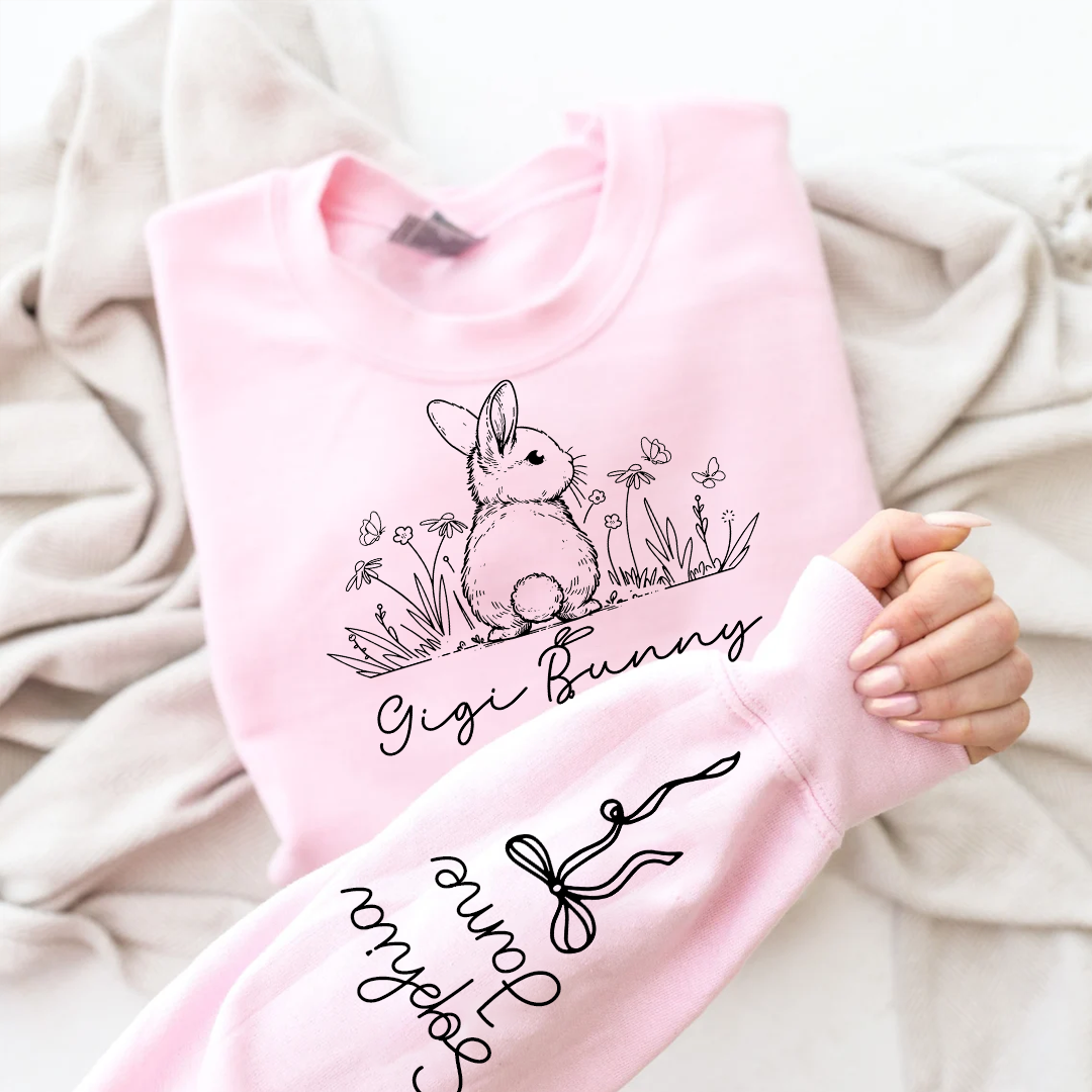 Gigi Bunny Personazed Gigi Nana Grandma and Grandkids Easter Days Gift