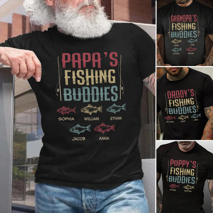 Papa's Fishing Buddies And Kids Names, Father's Day