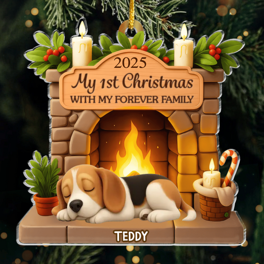 Custom American Foxhound Acrylic Ornament, Custom Pet Design, Unique Christmas Gift for Dog Moms, Dads & Animal Lovers Ornament