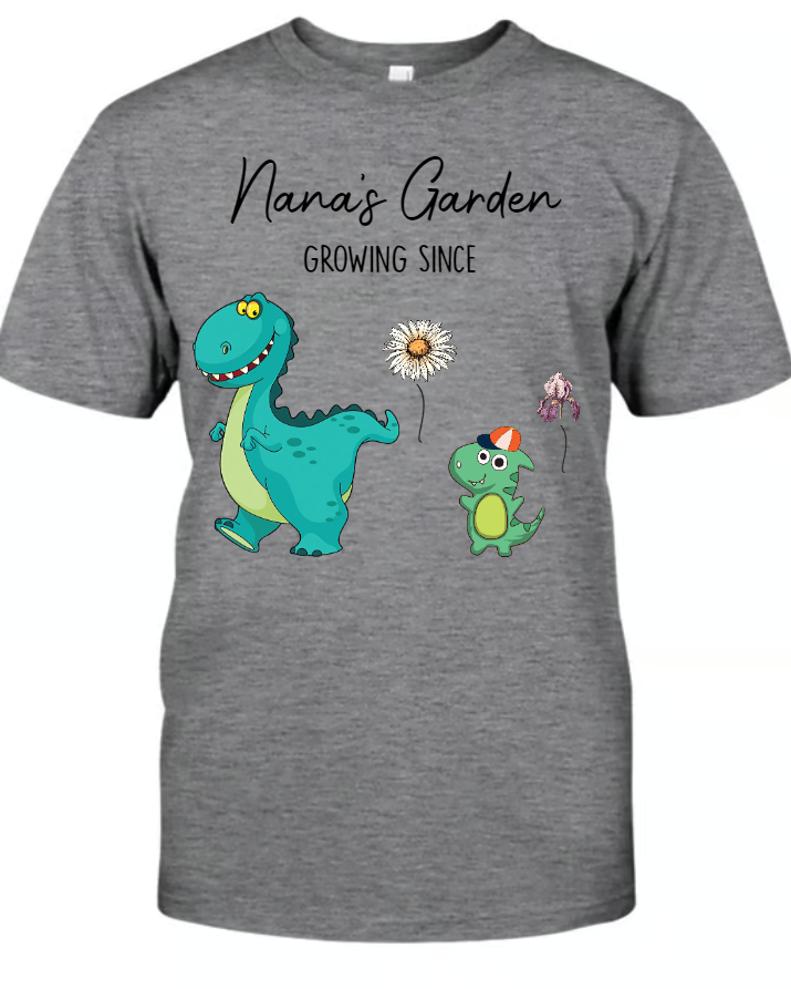 Nana's Garden Nana Saurus And Kids Custom