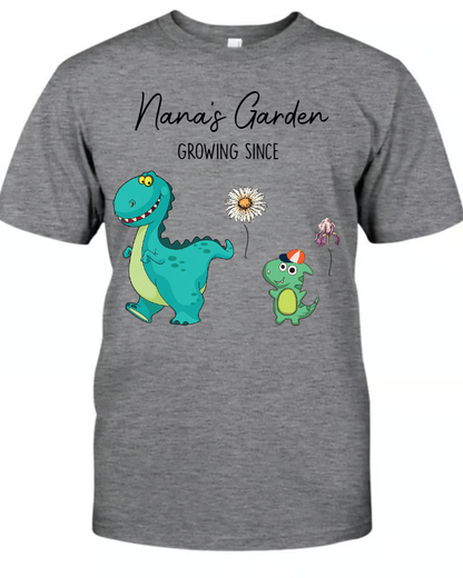 Nana's Garden Nana Saurus And Kids Custom