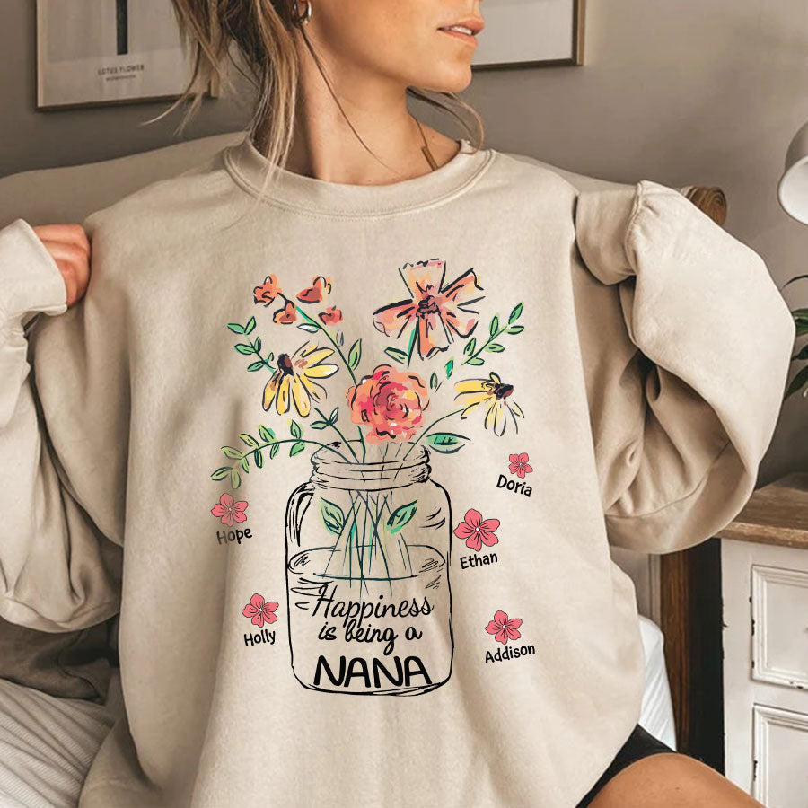 Flower With Grandma And Grandkids Names