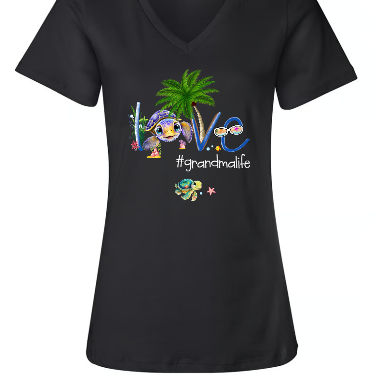 Personalized Love Grandma Turtle Cute Mother's Day