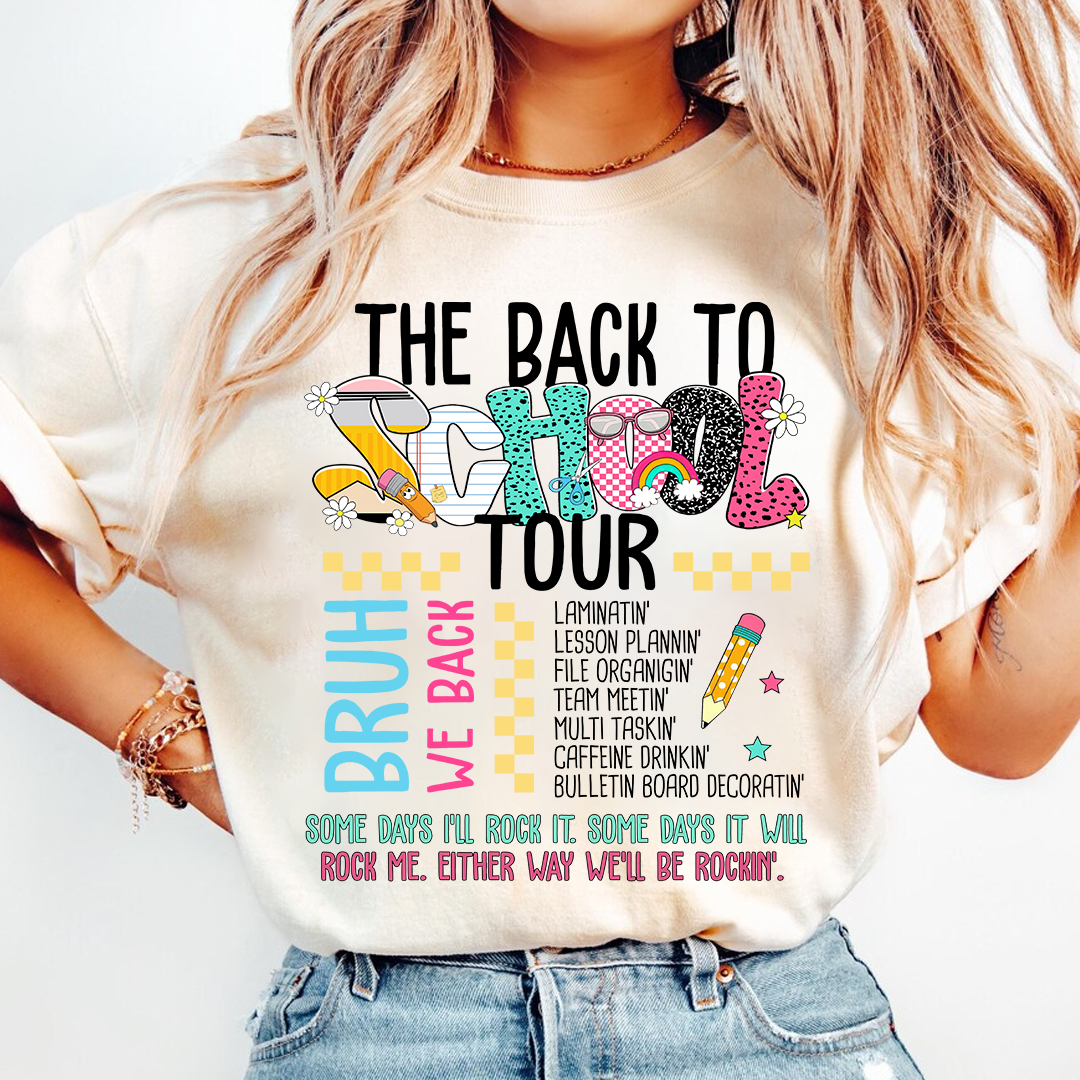 Back to School Tour Teacher Shirt