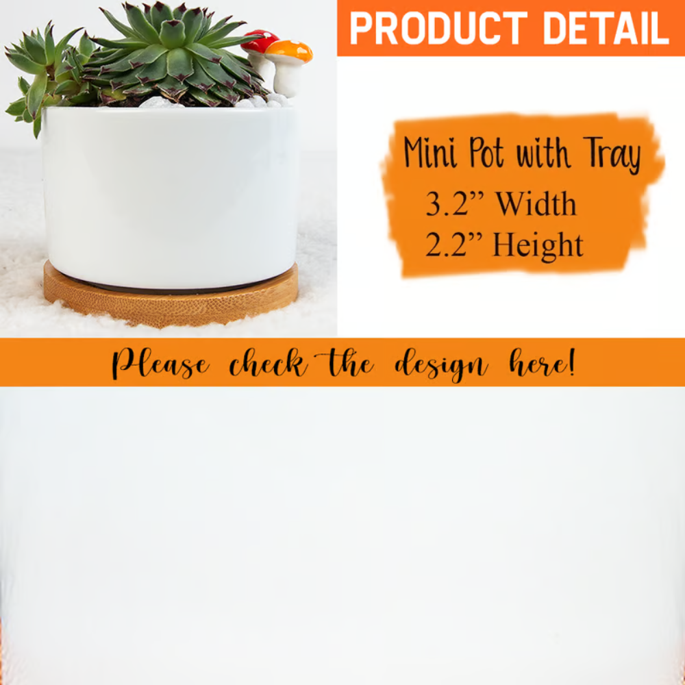 Custom Grandma's Garden Flower Birth Plant Pot  Plant Pot