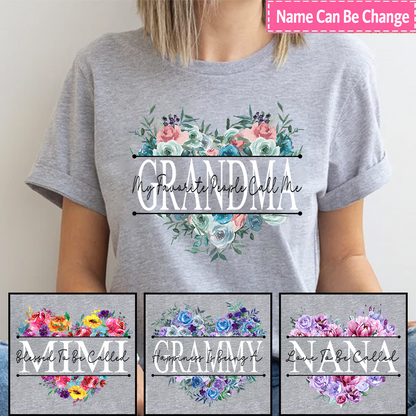Mother's Day Gift, Flower Heart Gift for Grandma Nana Mimi CTH01