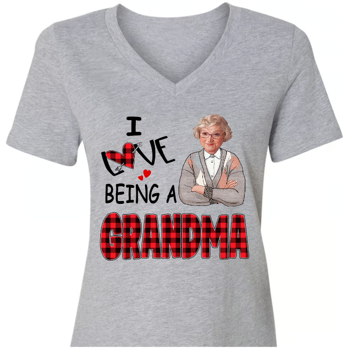 I Love Being A Grandma Mimi Nana Custom Photo CTH01