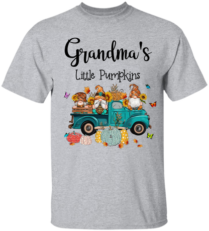 godmerch Personalized Grandma's Little Pumpkins And Grandkids CTH01 T-Shirt