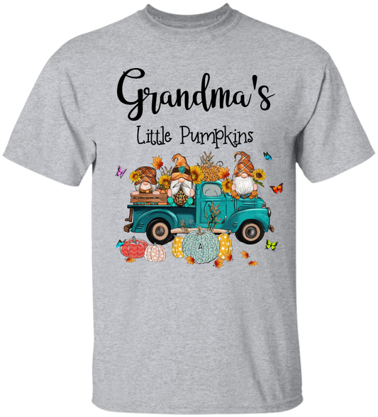 godmerch Personalized Grandma's Little Pumpkins And Grandkids CTH01 T-Shirt